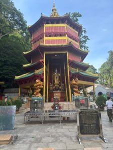 A large Buddhist shrine or small temple.